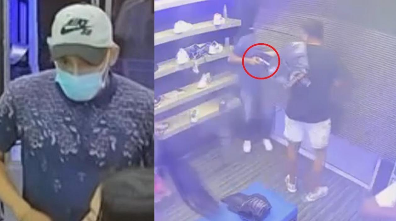 El ladrón logró darse a la huida en una motocicleta. 