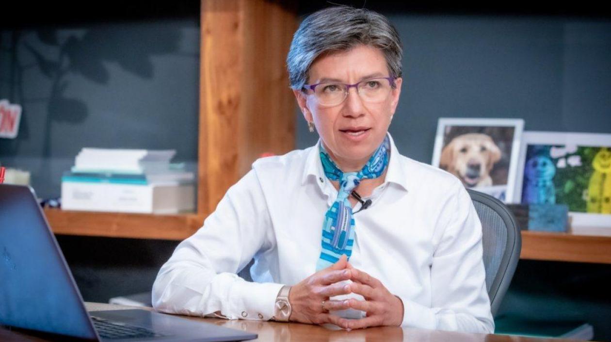 Claudia López, alcaldesa de Bogotá. 