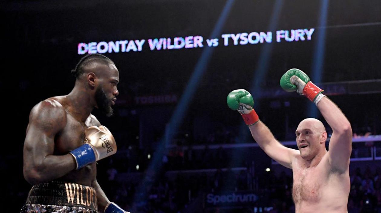 Deontay Wilder y Tyson Fury. 
