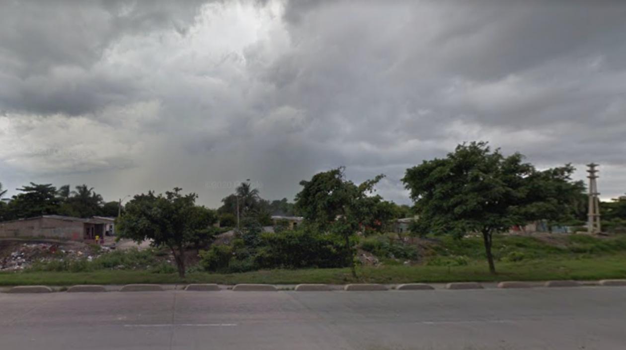 Aspecto del barrio La Luz, cerca de caño. 