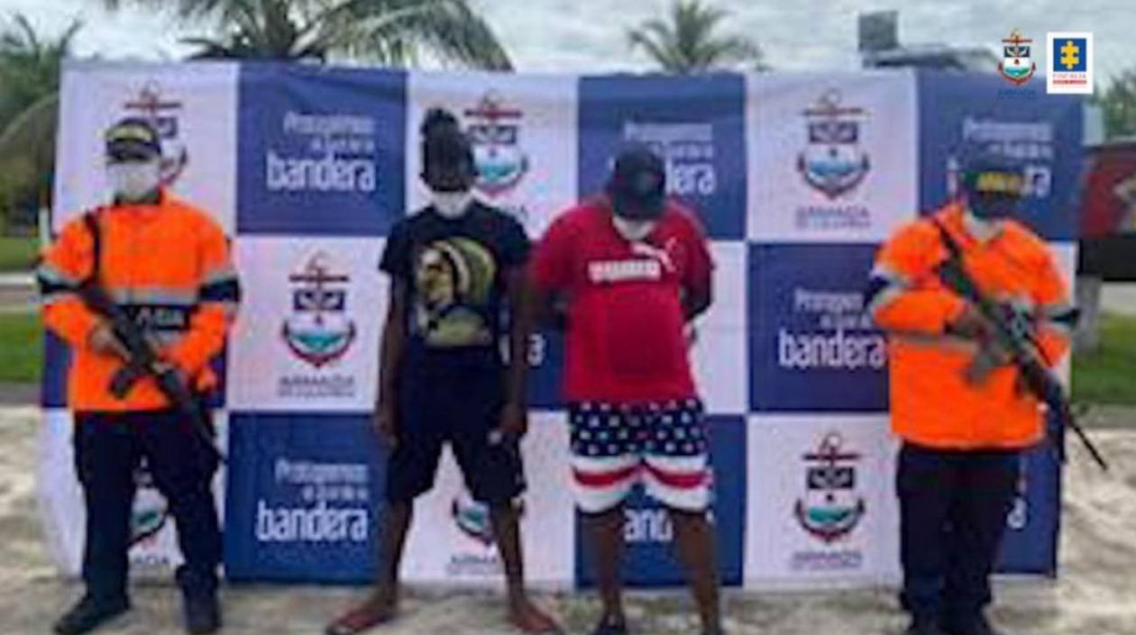 Los dos lancheros judicializados. 