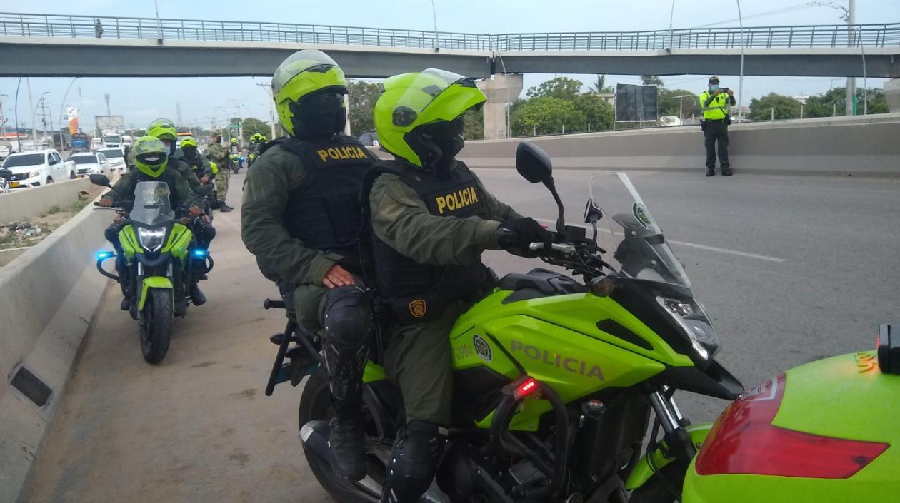Las Fuerzas Militares y de Policía estarán prestando la seguridad en Barranquilla este 20 de Julio. 