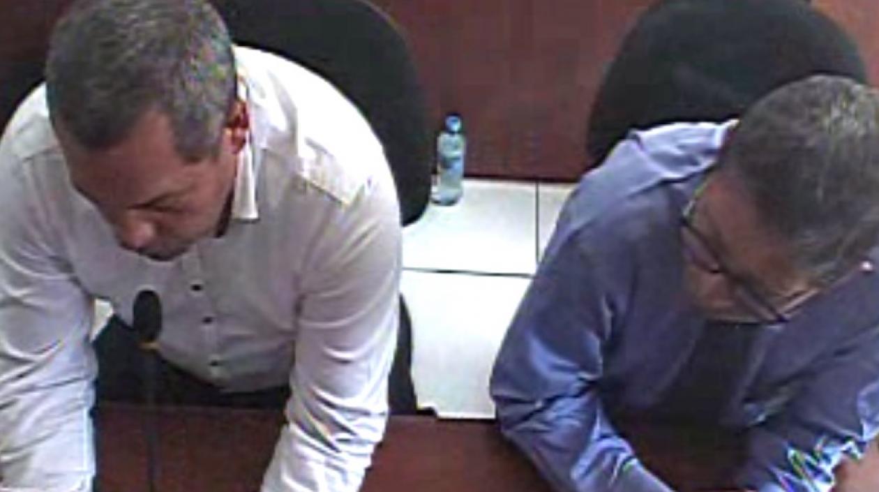 El exjuez Francisco de Paula Molinares Coronell (izquierda).