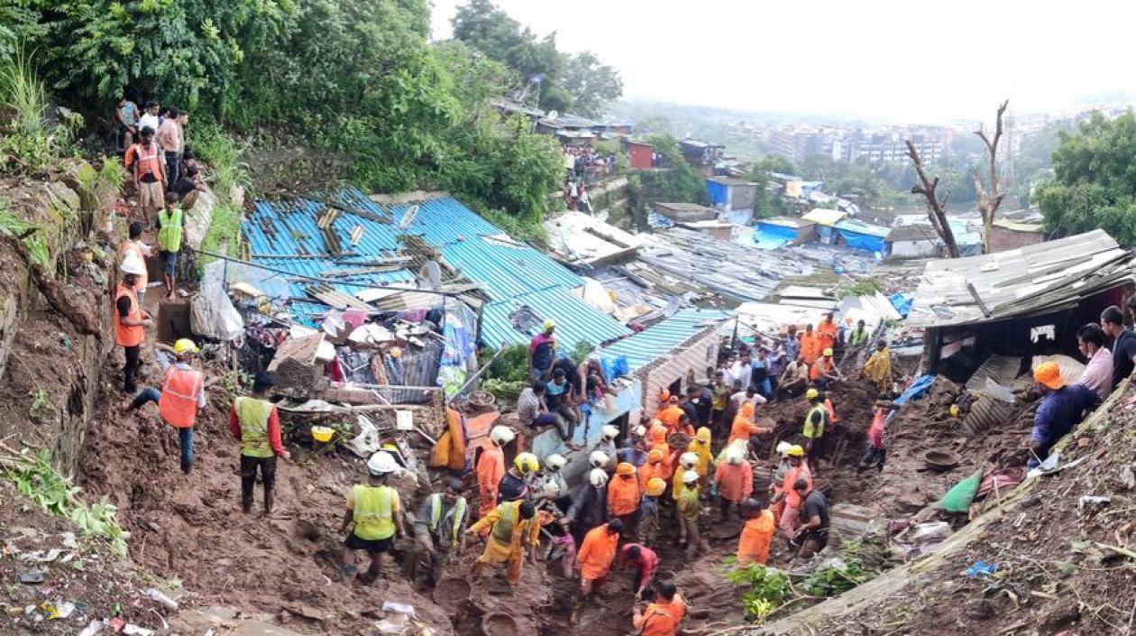 Las inundaciones son frecuentes durante la temporada del monzón en la India.