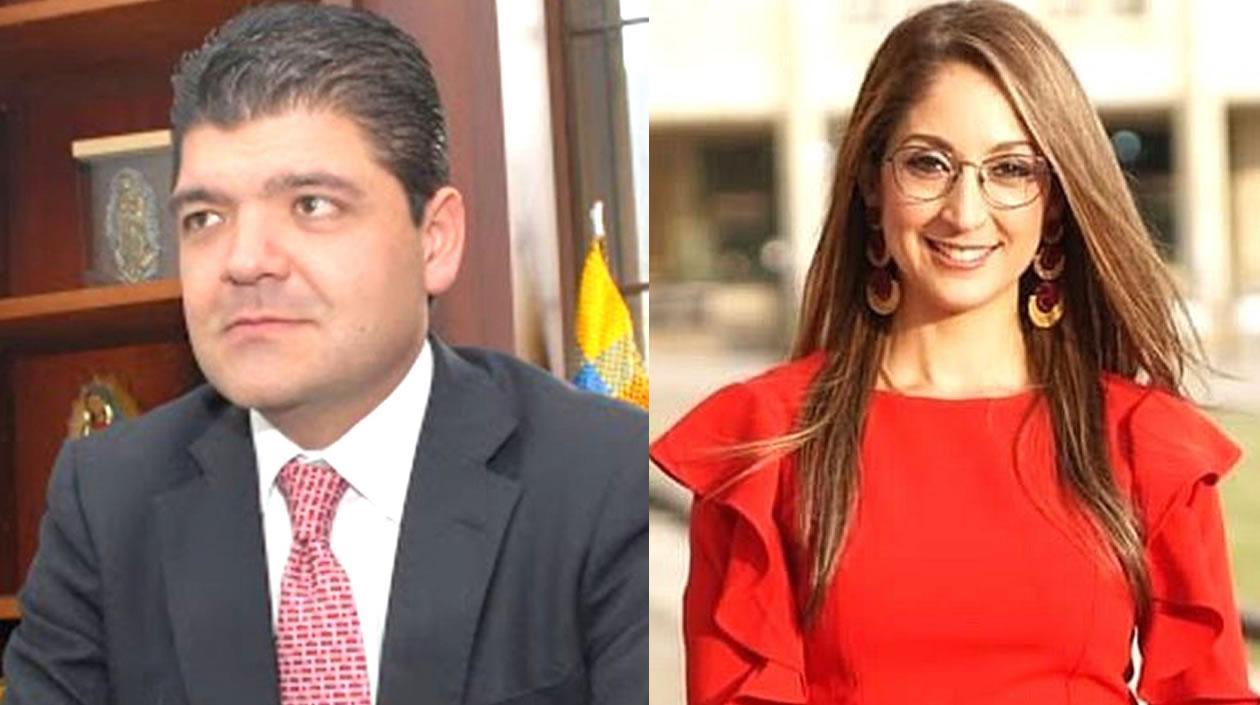Juan Diego Gómez y Jennifer Arias, eventuales presidentes de Senado y Cámara.
