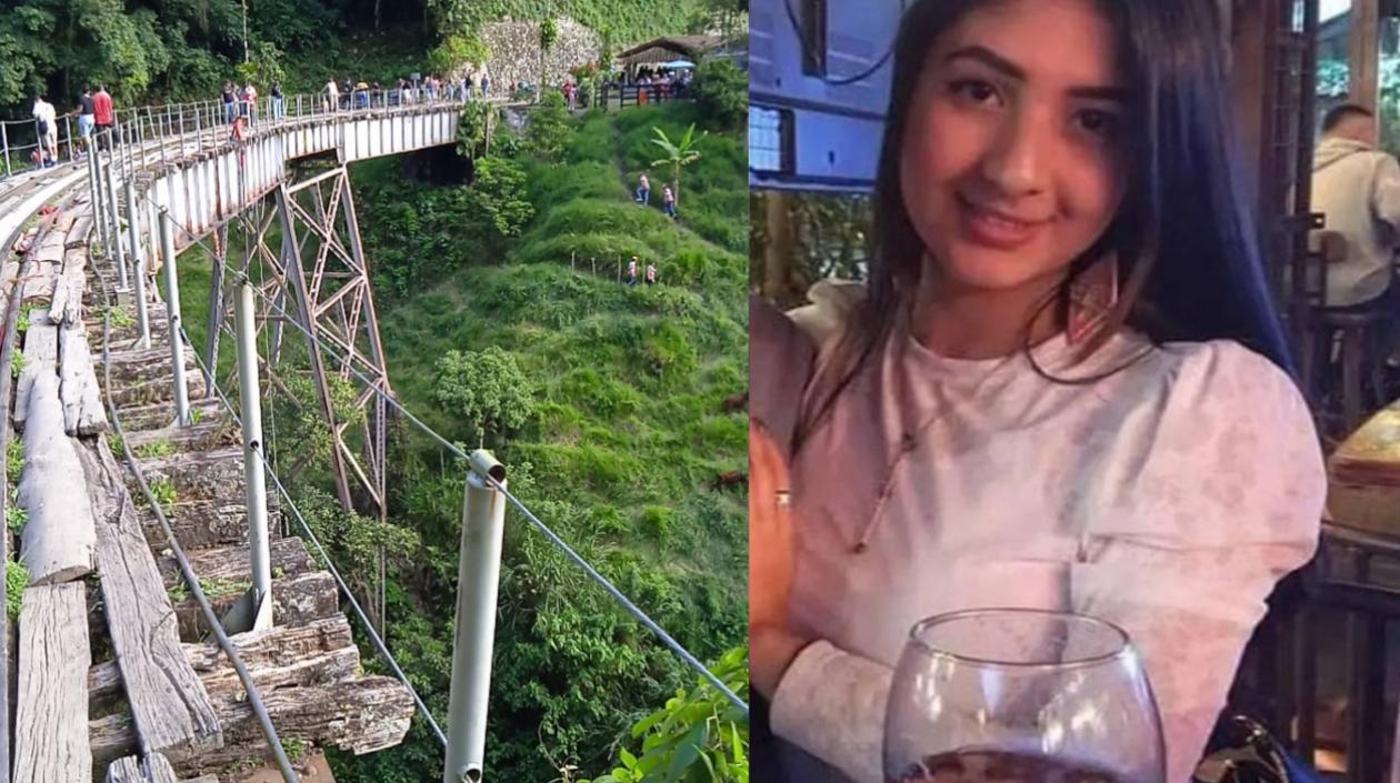 Yecenia Morales se lanzó desde este puente. 