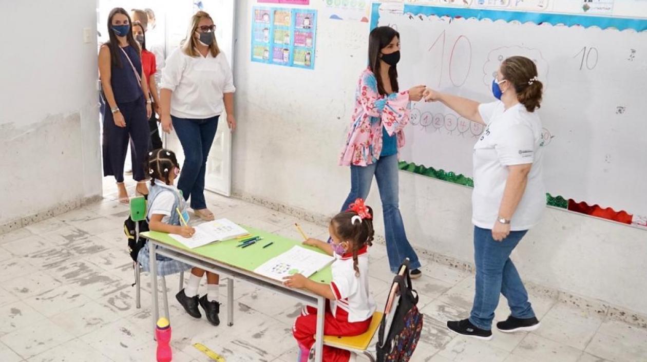 La Ministra de Educación, María Victoria Angulo.