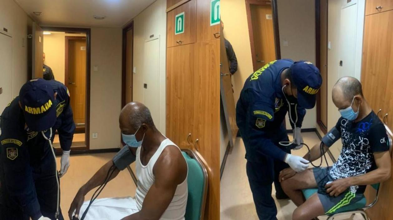 Los dominicanos rescatados.