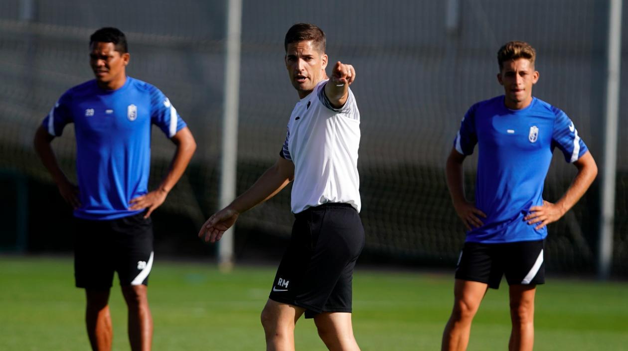 Carlos Bacca durante el entrenamiento. 