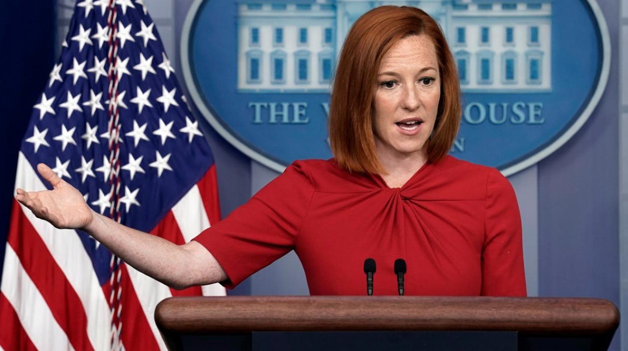 La portavoz de la Casa Blanca, Jen Psaki.