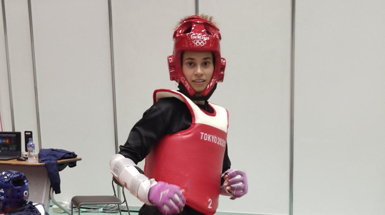 Andrea Ramírez, taekwondista colombiana. 