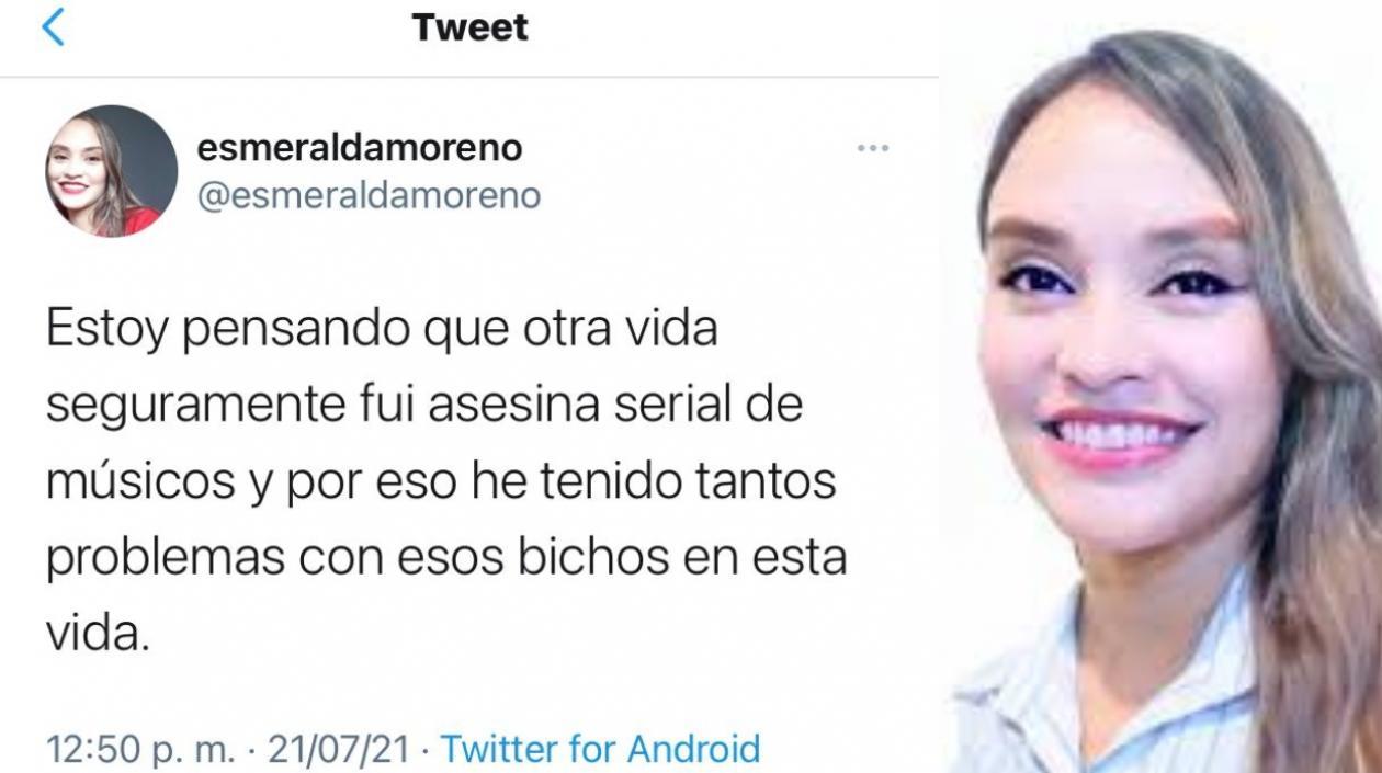 El trino y la secretaria cultura de Galapa, Esmeralda Moreno.