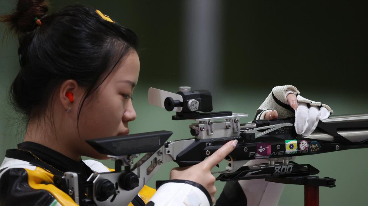 Quian Yang, primera medallista de oro en Tokio 2021. 