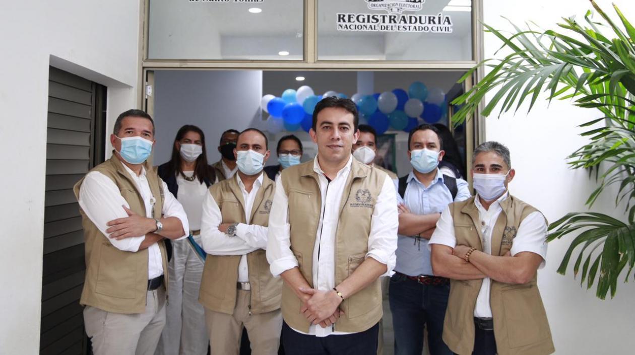 Inauguración de sede de la Registraduría en Santo Tomás.