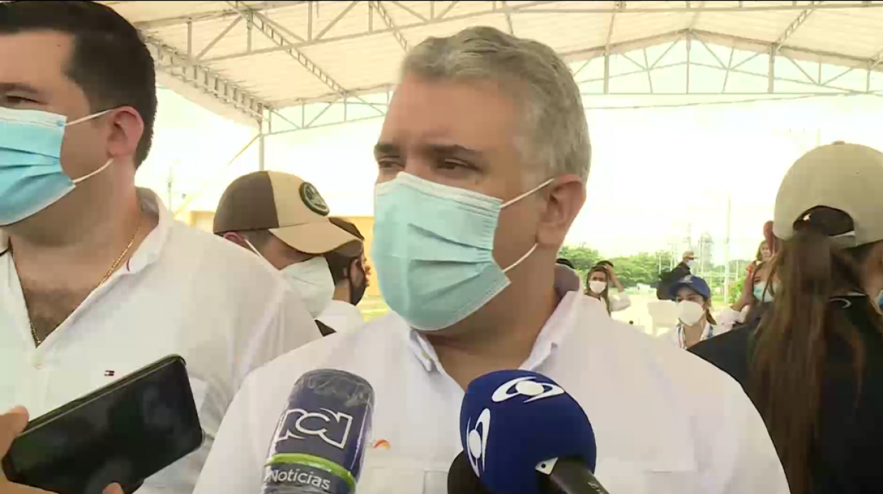 Iván Duque en Sabanagrande.