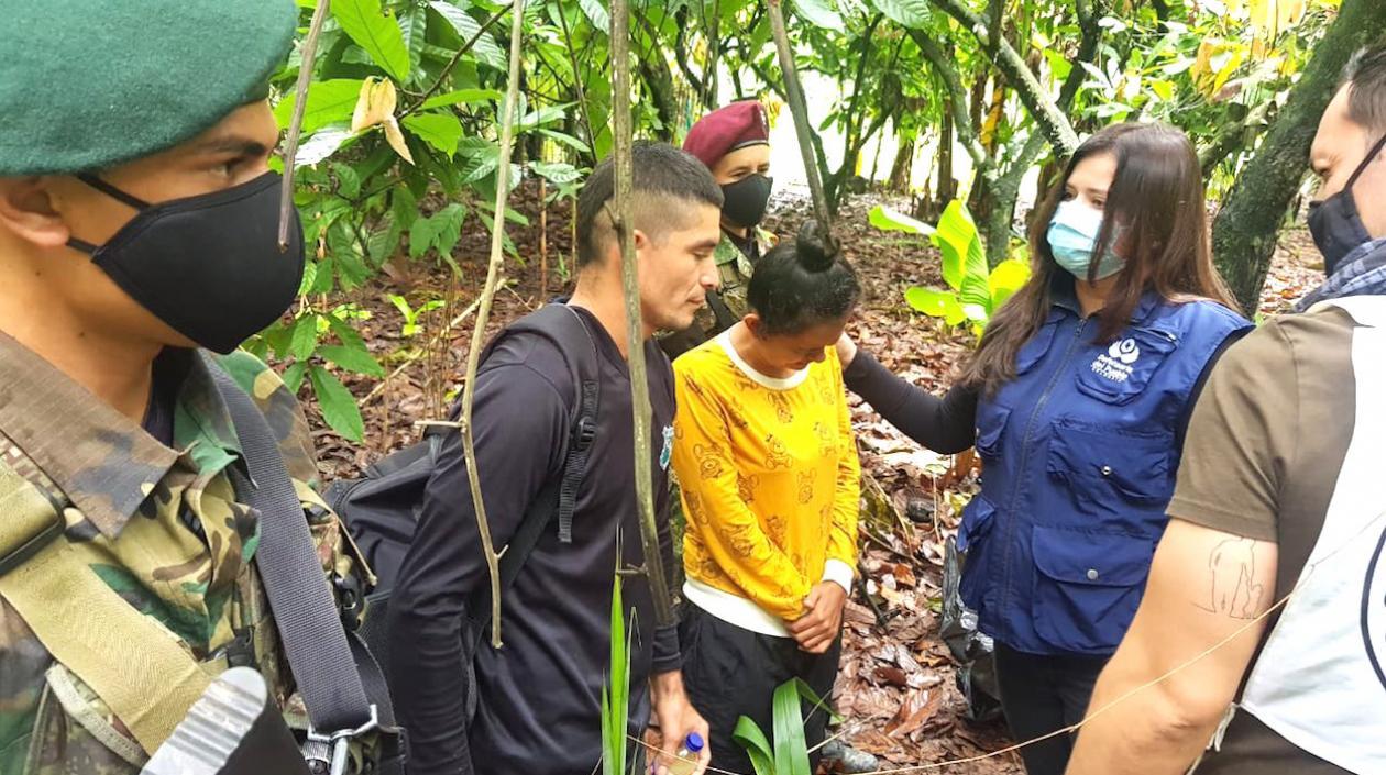 Momento de la liberación.
