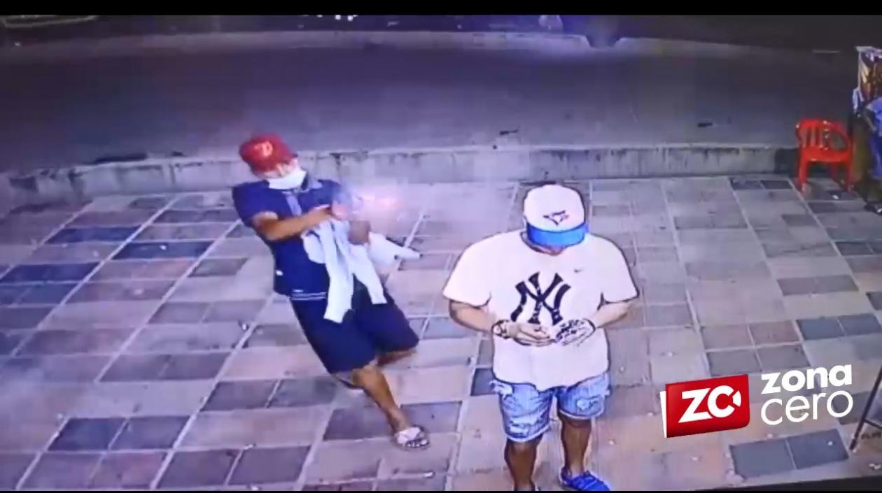 Momento en que ocurrió el crimen. 