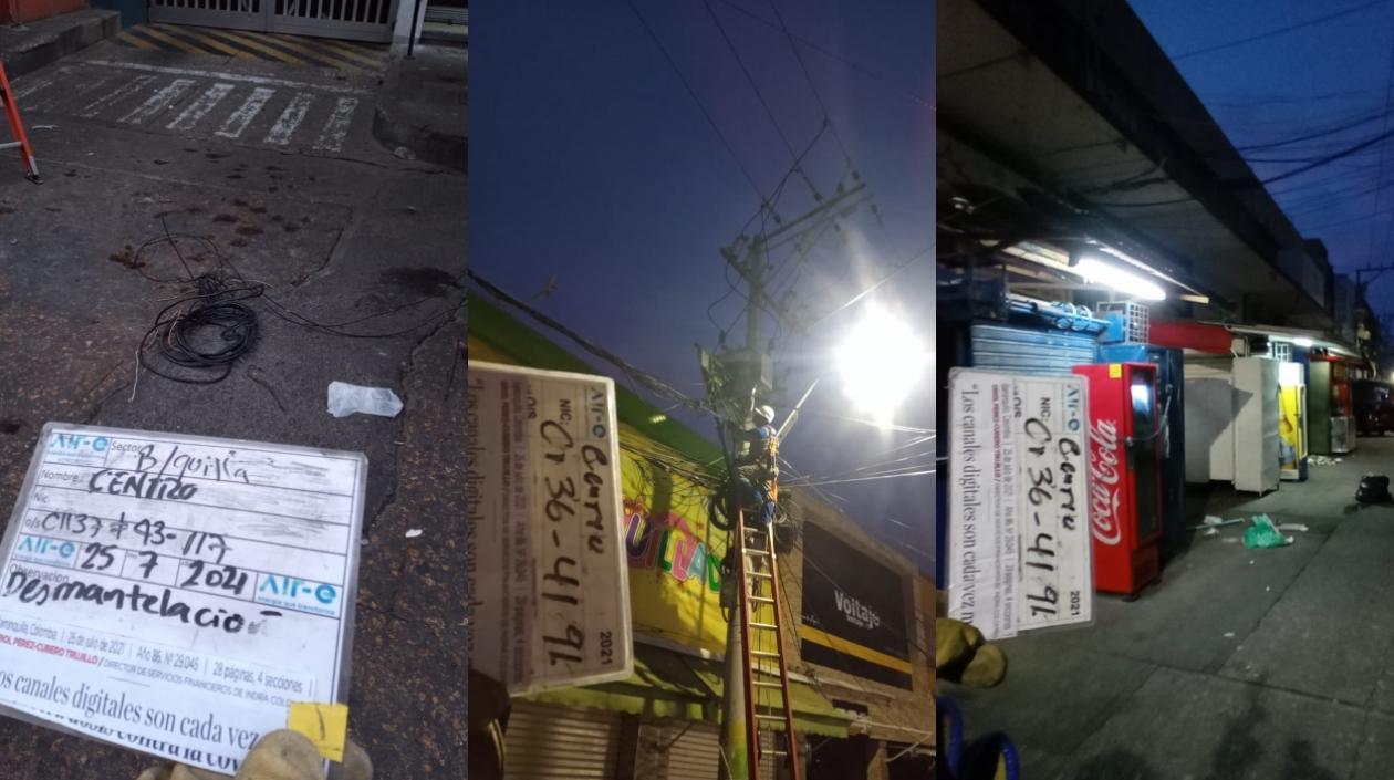 Imágenes del operativo.