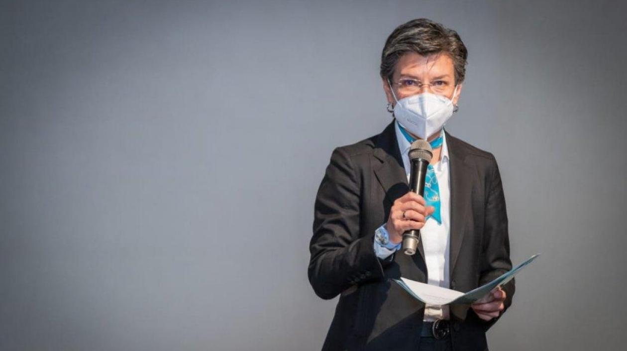 La Alcaldesa de Bogotá, Claudia López.