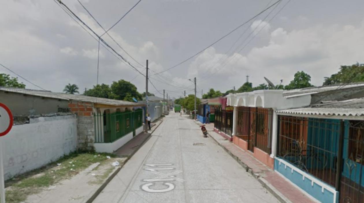 Calle 11 con carrera 8, barrio Centro de Malambo. 