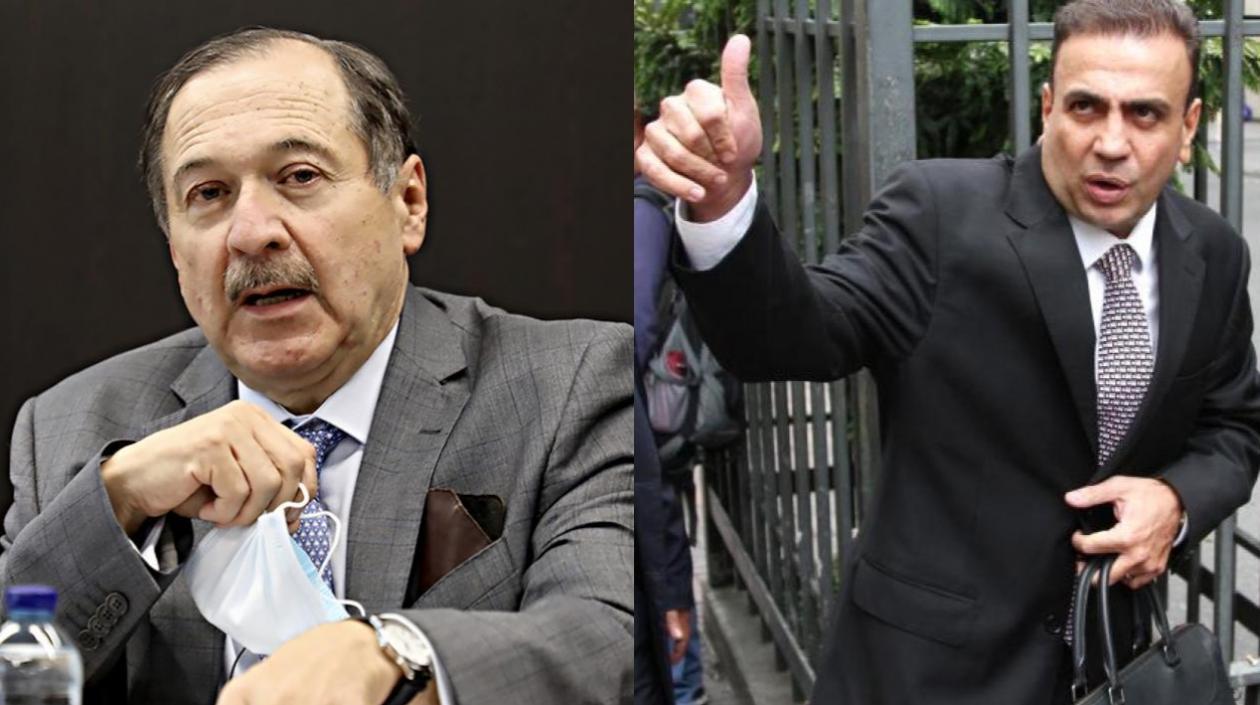 Magistrado Eduardo Cifuentes y el exsenador Musa Besaile.