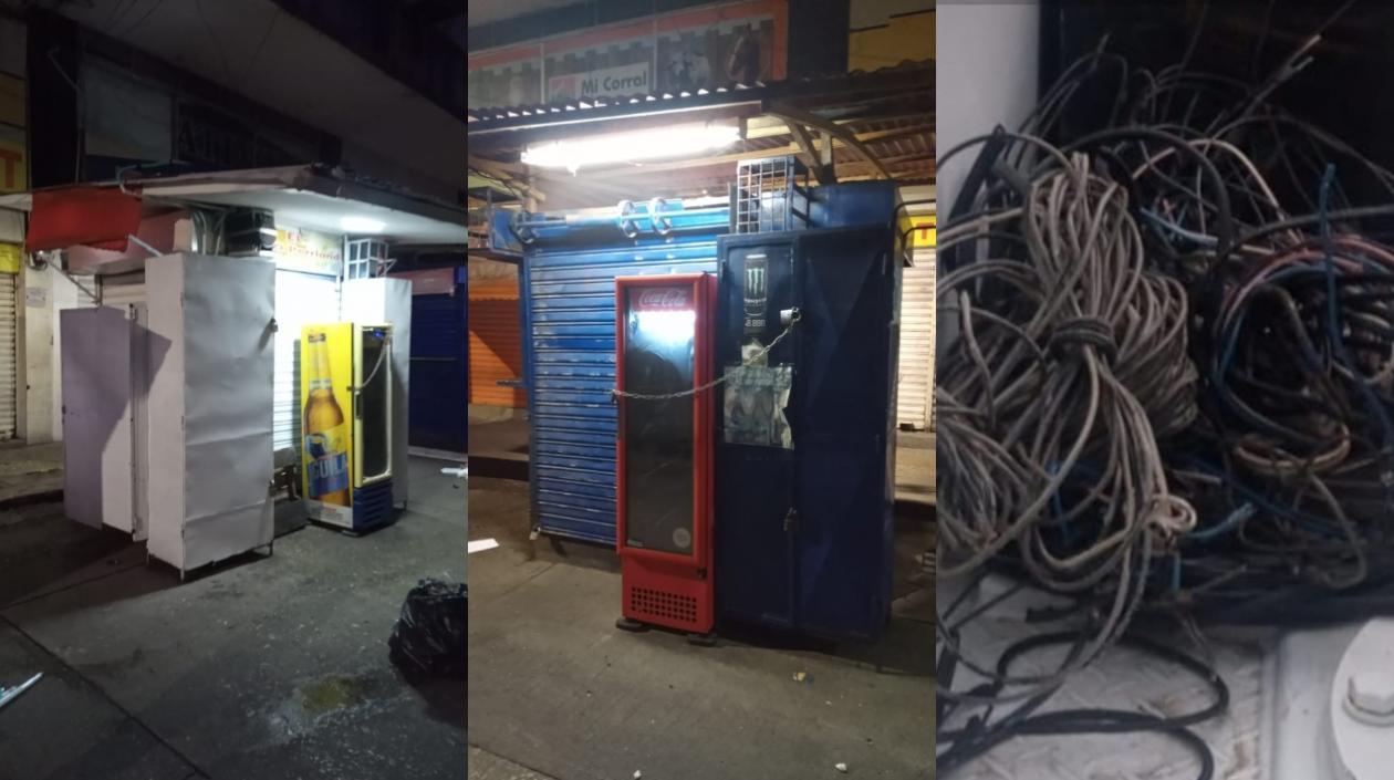 Imágenes del operativo de Air-e.