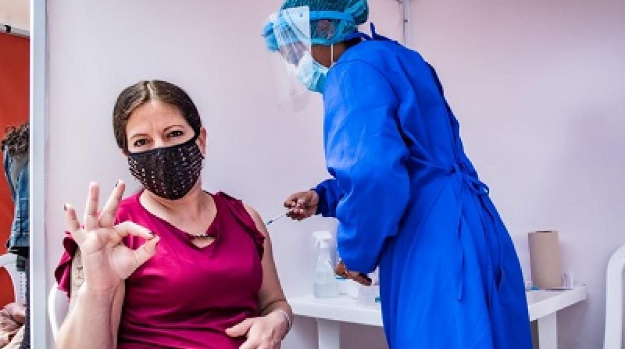 Bogotá vacunó gestantes, en el plan nacional de vacunación contra el Covid-19.