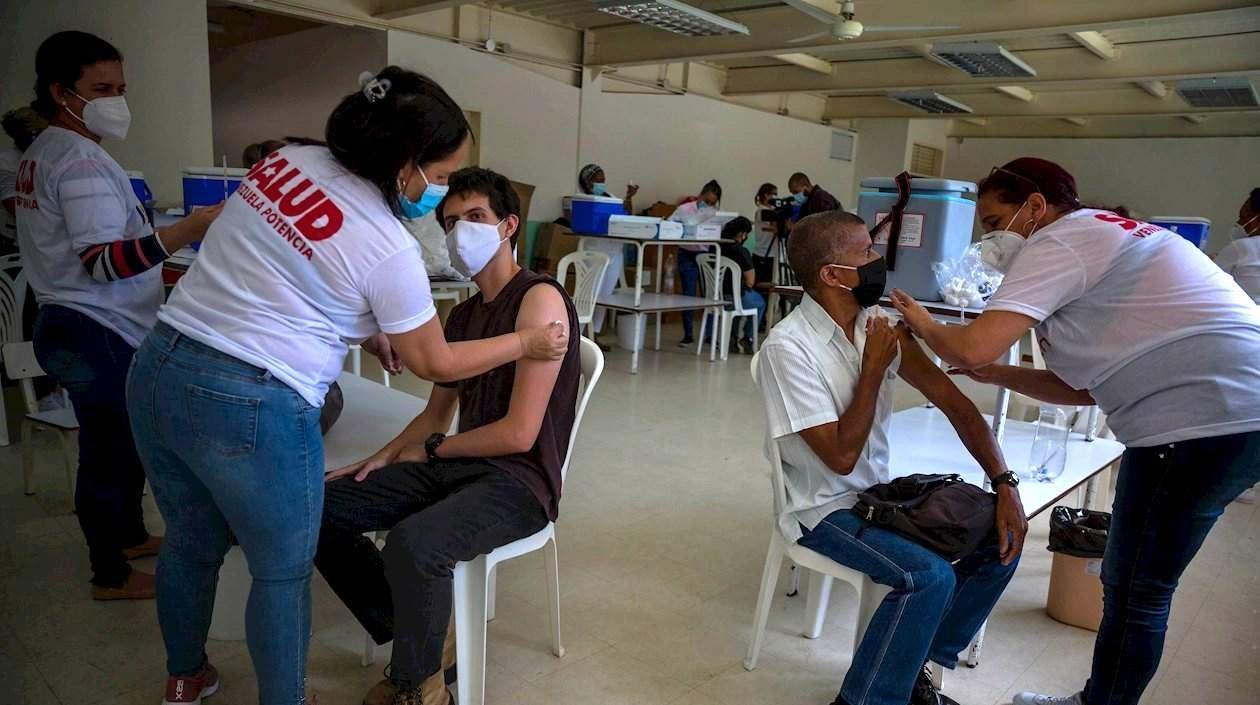 Punto de vacunación contra el Covid-19 en Venezuela.