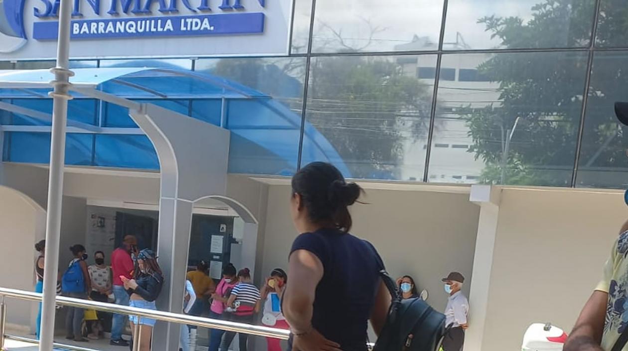 El presunto delincuente fue trasladado por la Policía a la Clínica San Martín. 