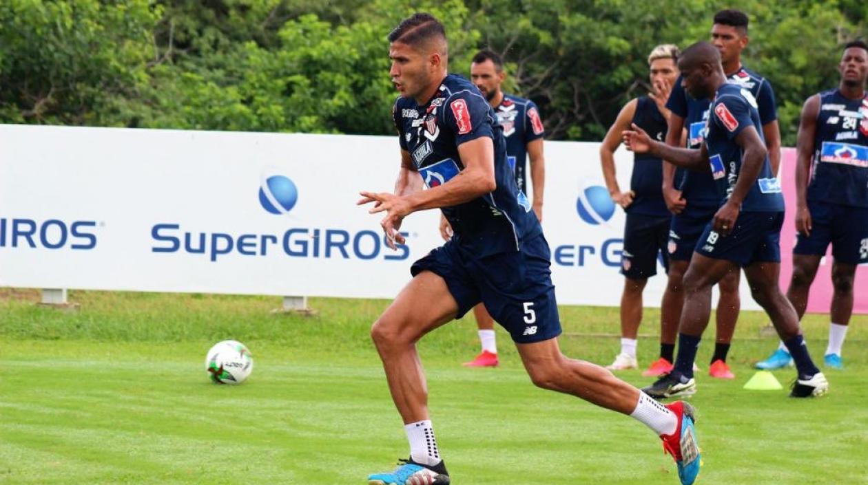 Larry Vásquez, jugador del Junior. 