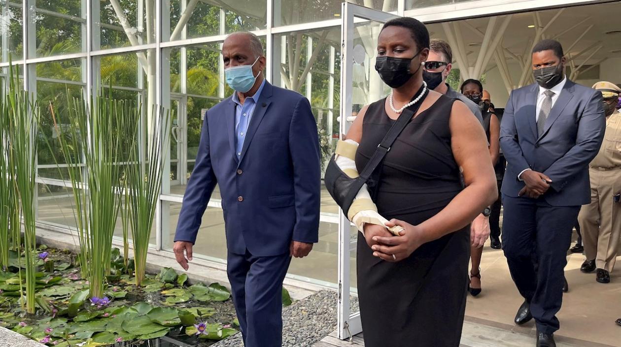 Martine Moise, la viuda del presidente haitiano Jovenel Moise.