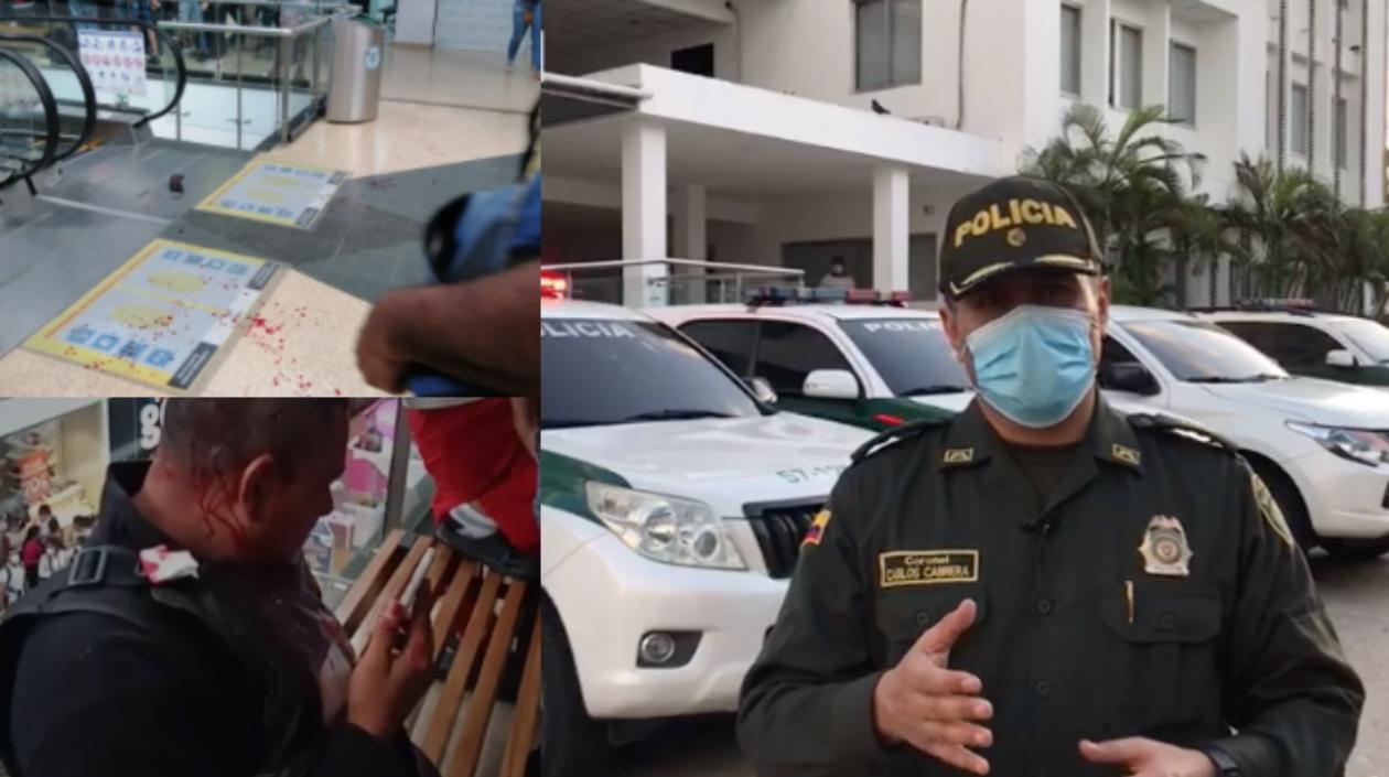 Coronel Carlos Julio Cabrera, subcomandante de la Mebar, explicó lo ocurrido en Plaza del Sol.