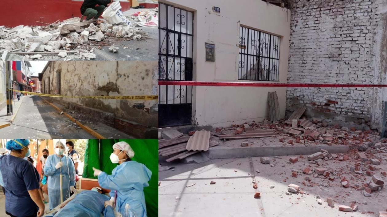 Imágenes del sismo ocurrido en Piura, Perú.