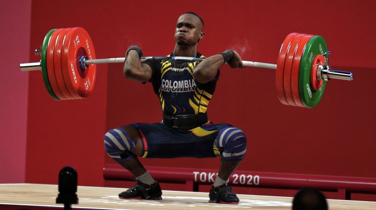 Santiago Rodallegas, pesista colombiano. 