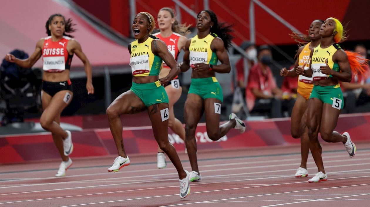La jamaicana Elaine Thompson-Herah.
