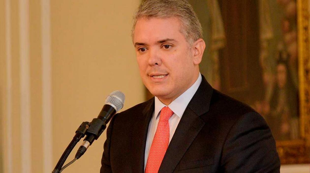 El Presidente de la República, Iván Duque.