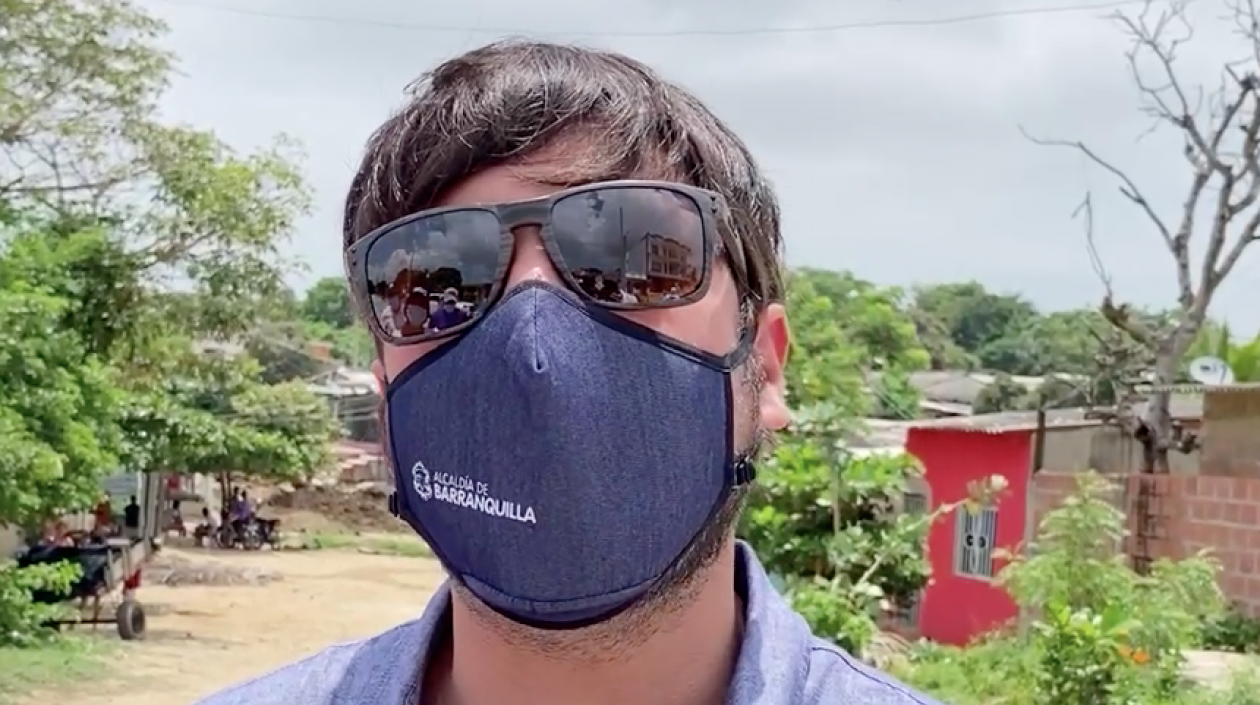 El Alcalde de Barranquilla, Jaime Pumarejo.