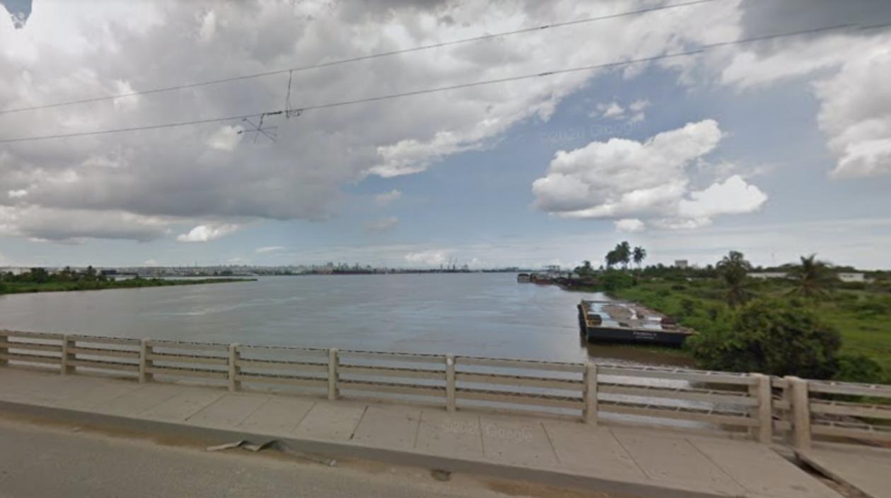 Aspecto del río Magdalena desde el corregimiento de Palermo. 