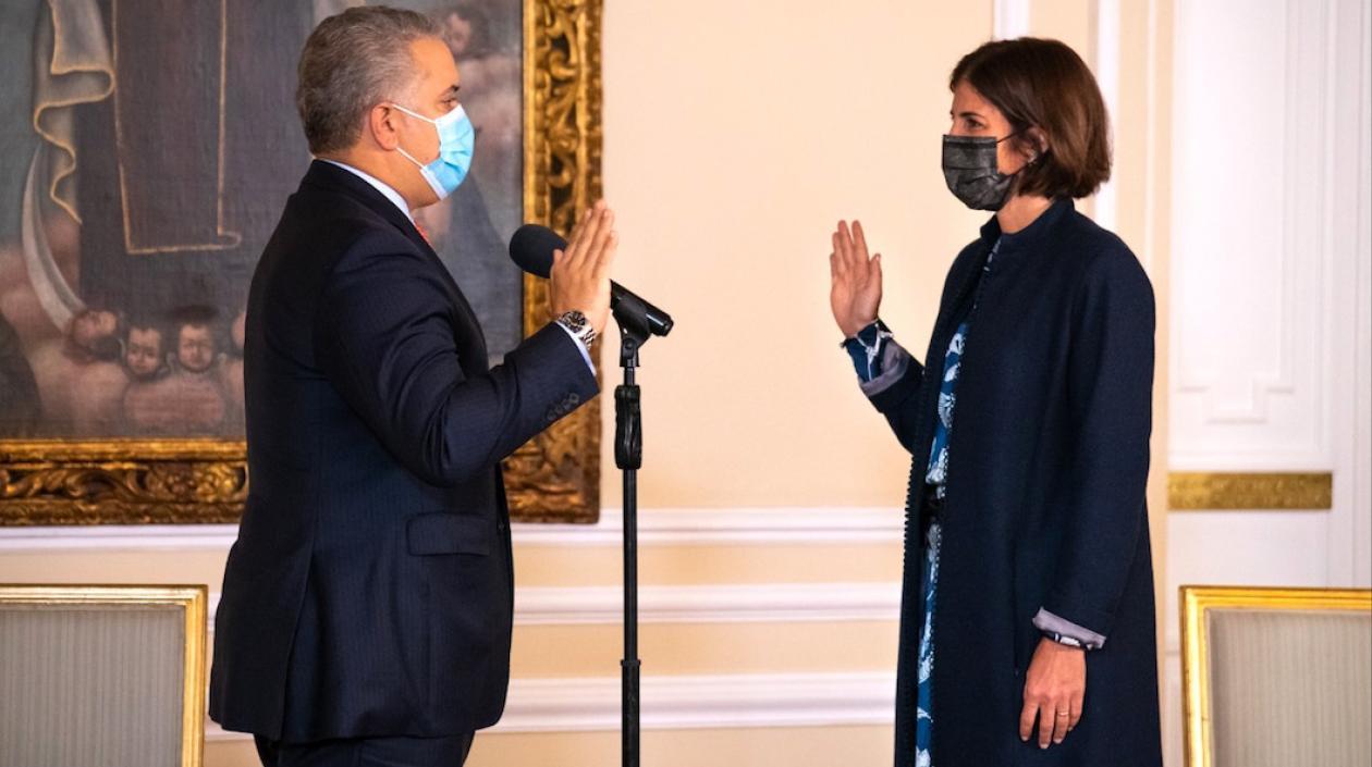 Posesión de la nueva Directora del DNP, Alejandra Botero Barco.