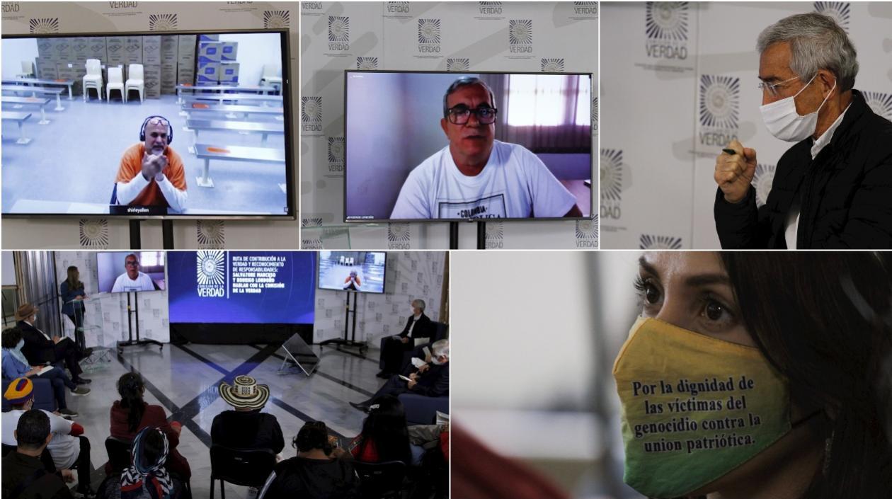 Comparecencia de Mancuso y Timochenko en la Comisión de la Verdad.