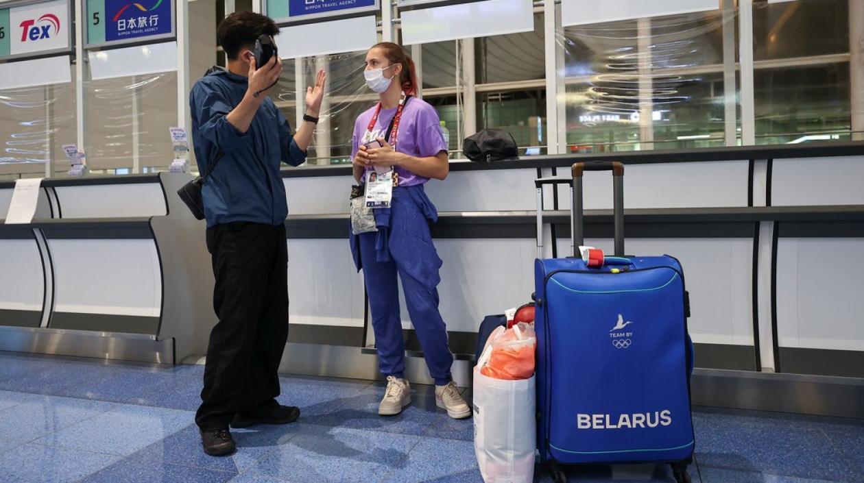 La atleta bielorrusa Krystsina Tsimanouskaya.