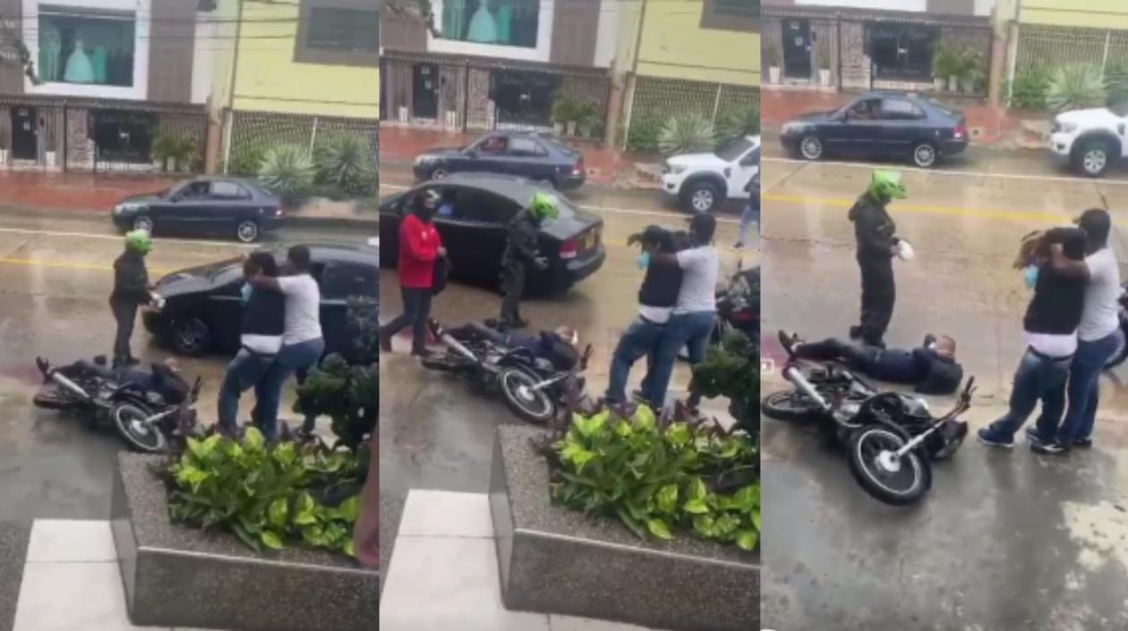 Robert Augusto Cabrera quedó herido el día de los hechos tras enfrentarse a bala con la Policía. 