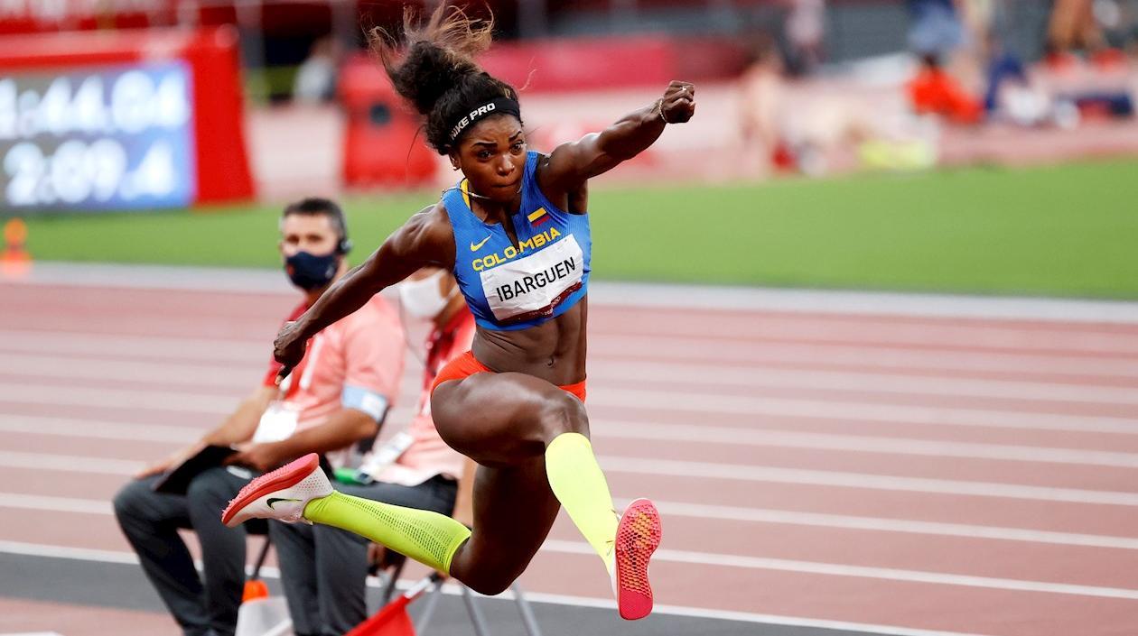 Caterine Ibargüen, atleta colombiana.
