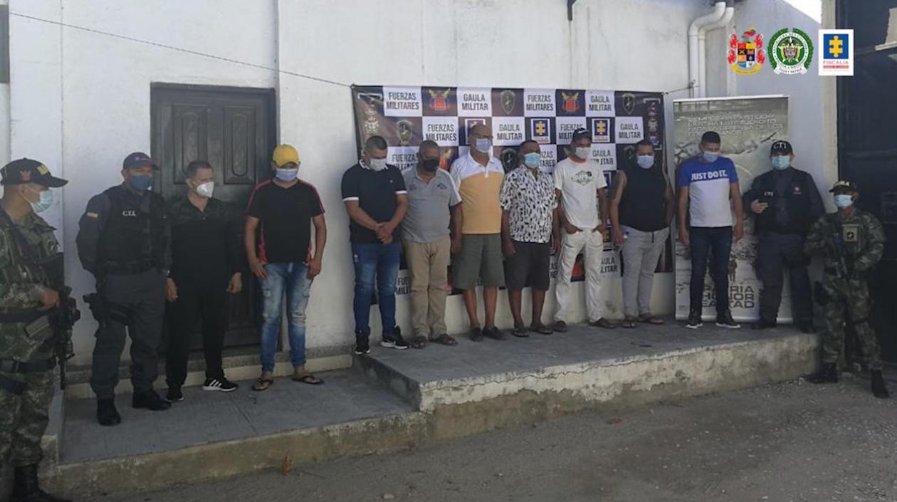 Capturados durante los operativos.