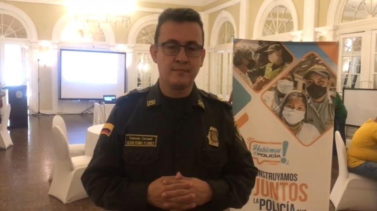 Teniente coronel Oleskyenio Flórez.