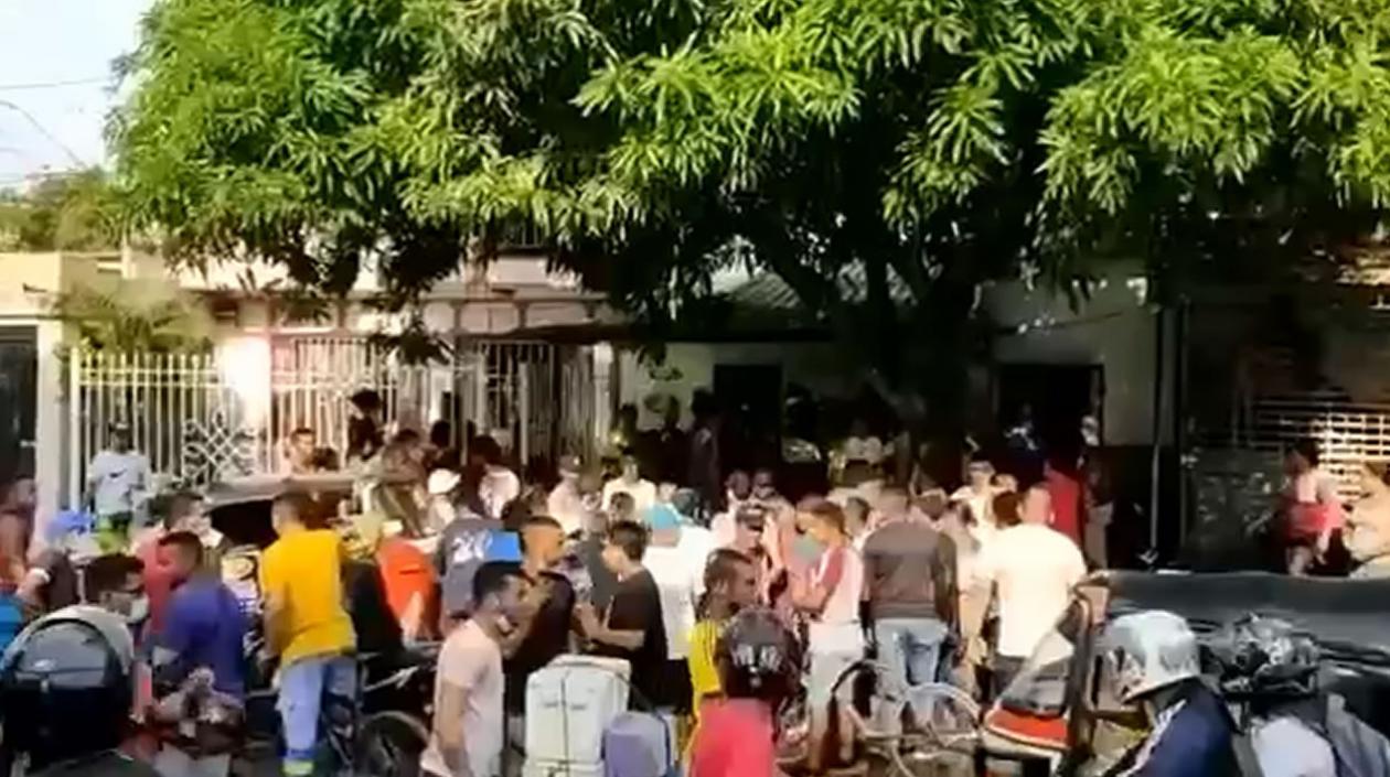 Lugar donde fue baleado el mecánico en el barrio Carnero de Soledad. 