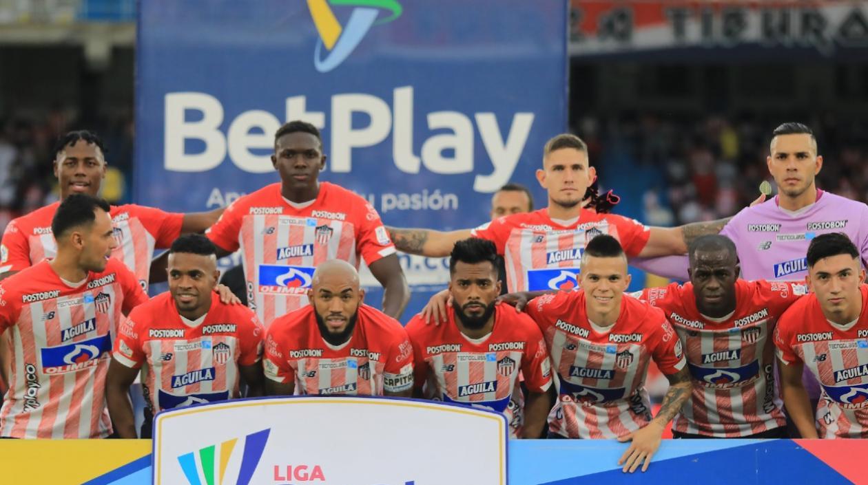 Jugadores de Junior antes de un partido. 