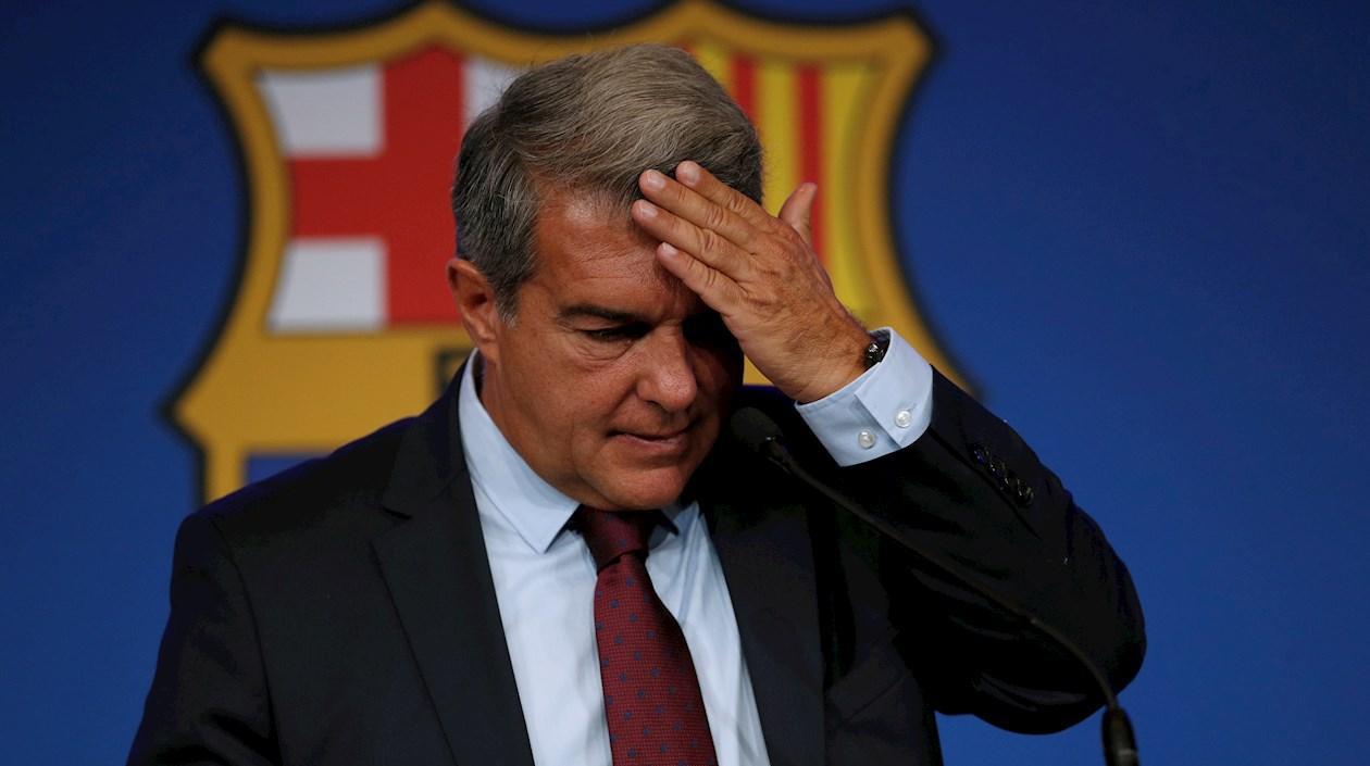 El presidente del FC Barcelona, Joan Laporta.