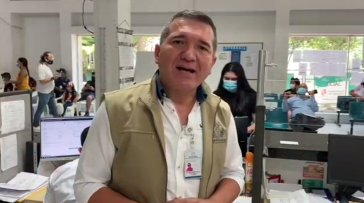 Delegado de la Registraduría en Atlántico, Julio Novoa Fontalvo.