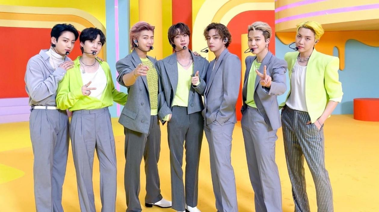 BTS, banda de música coreana.